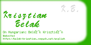 krisztian belak business card